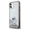 Karl Lagerfeld KLHCN61LKCNSK iPhone 11 / Xr 6.1 transparent hardcase Liquid Glitter Choupette